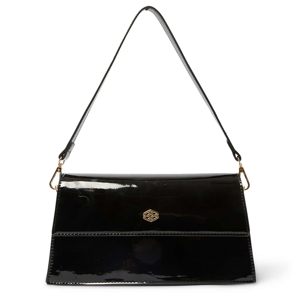 June Handbag in Black Patent