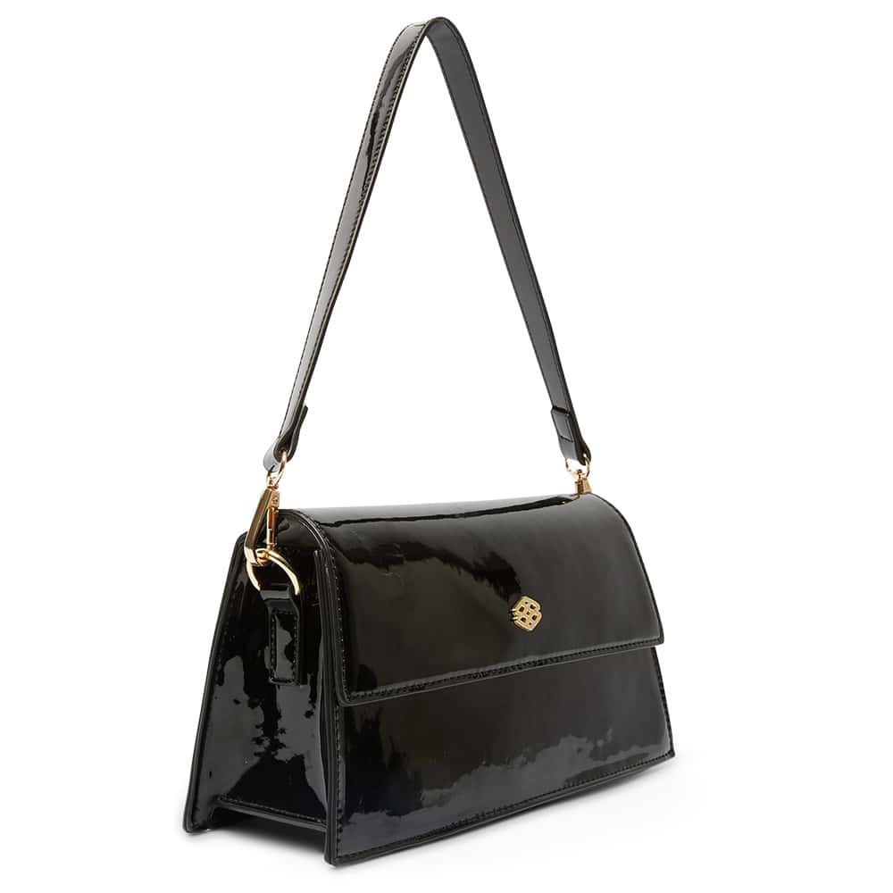 June Handbag in Black Patent