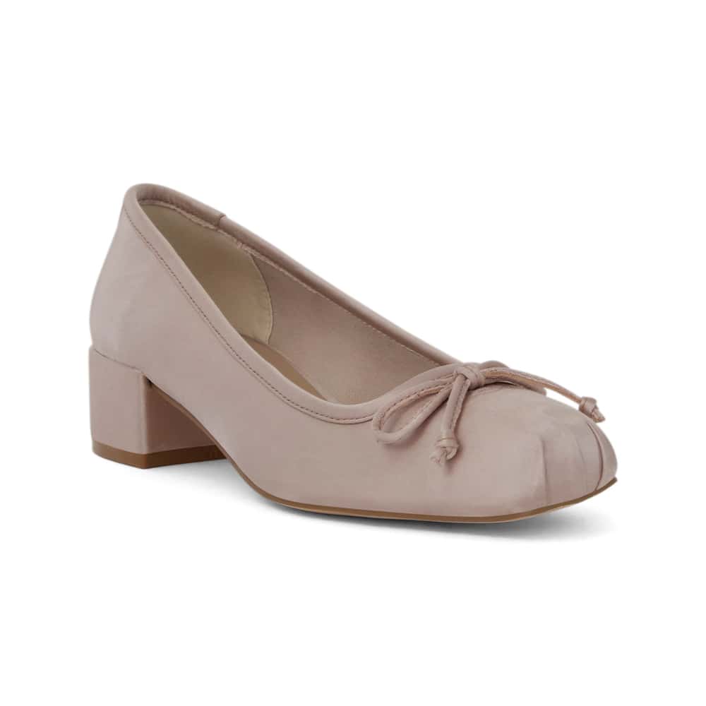 June Pumps in Blush Satin
