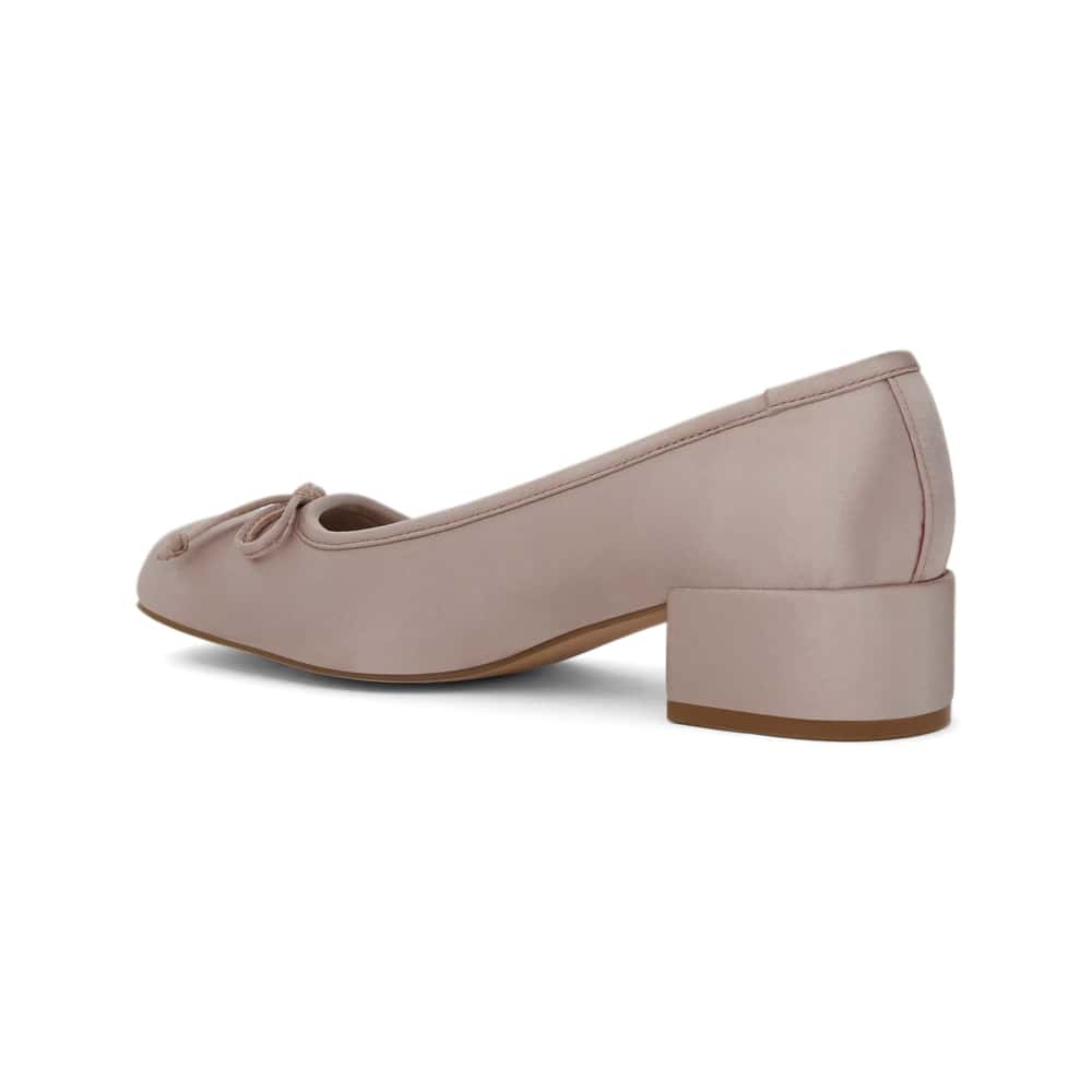 June Pumps in Blush Satin