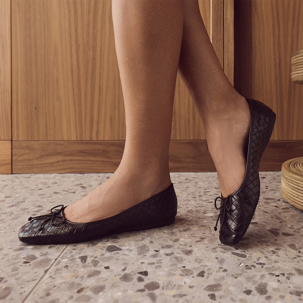 Kasey Ballet Flat in Black