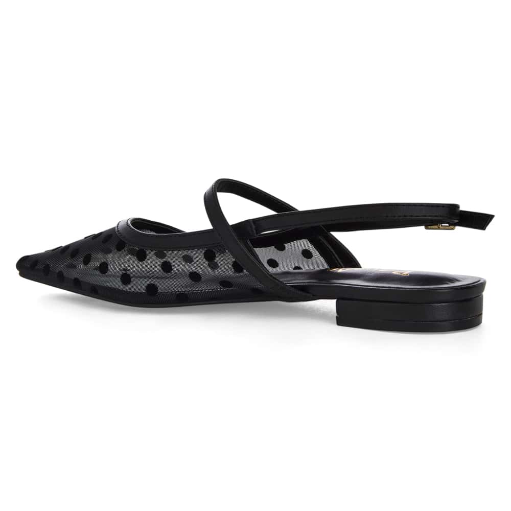Kelsey Ballet Flat in Black Dots