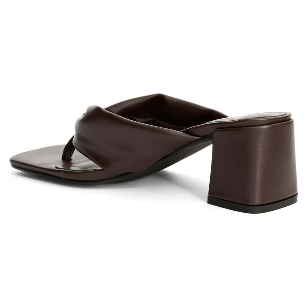 Kendra Heel in Chocolate Smooth