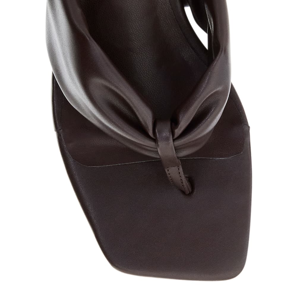 Kendra Heel in Chocolate Smooth