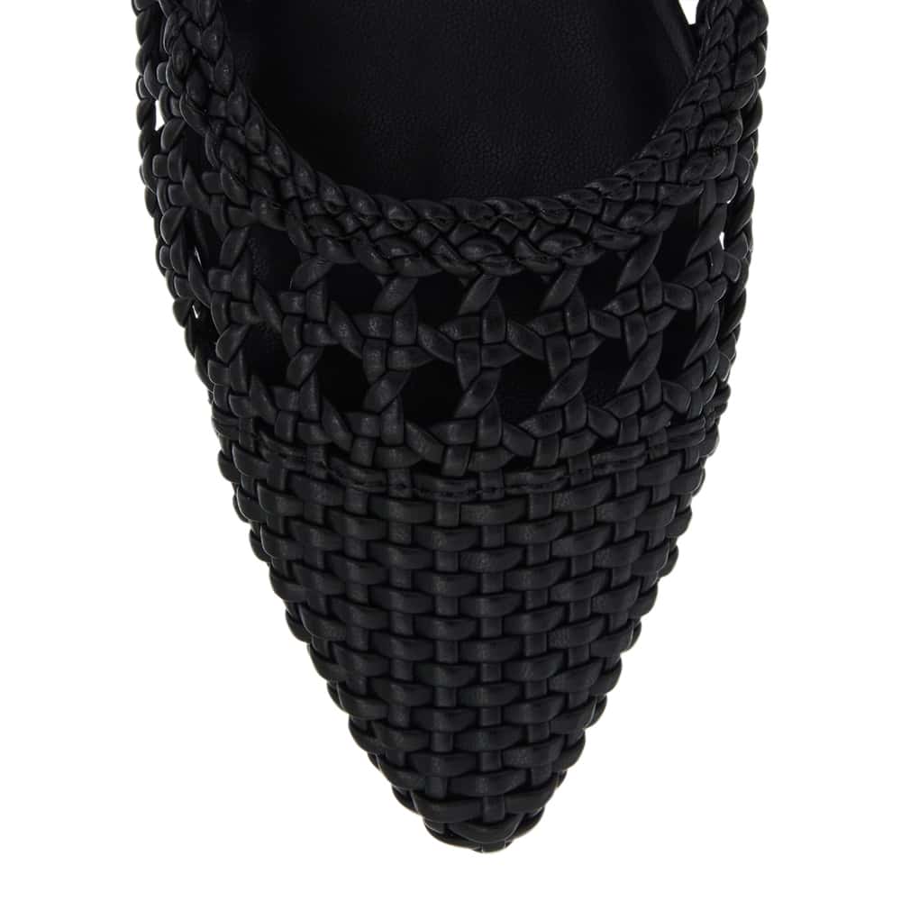 Kindle Ballet Flat in Black Weave