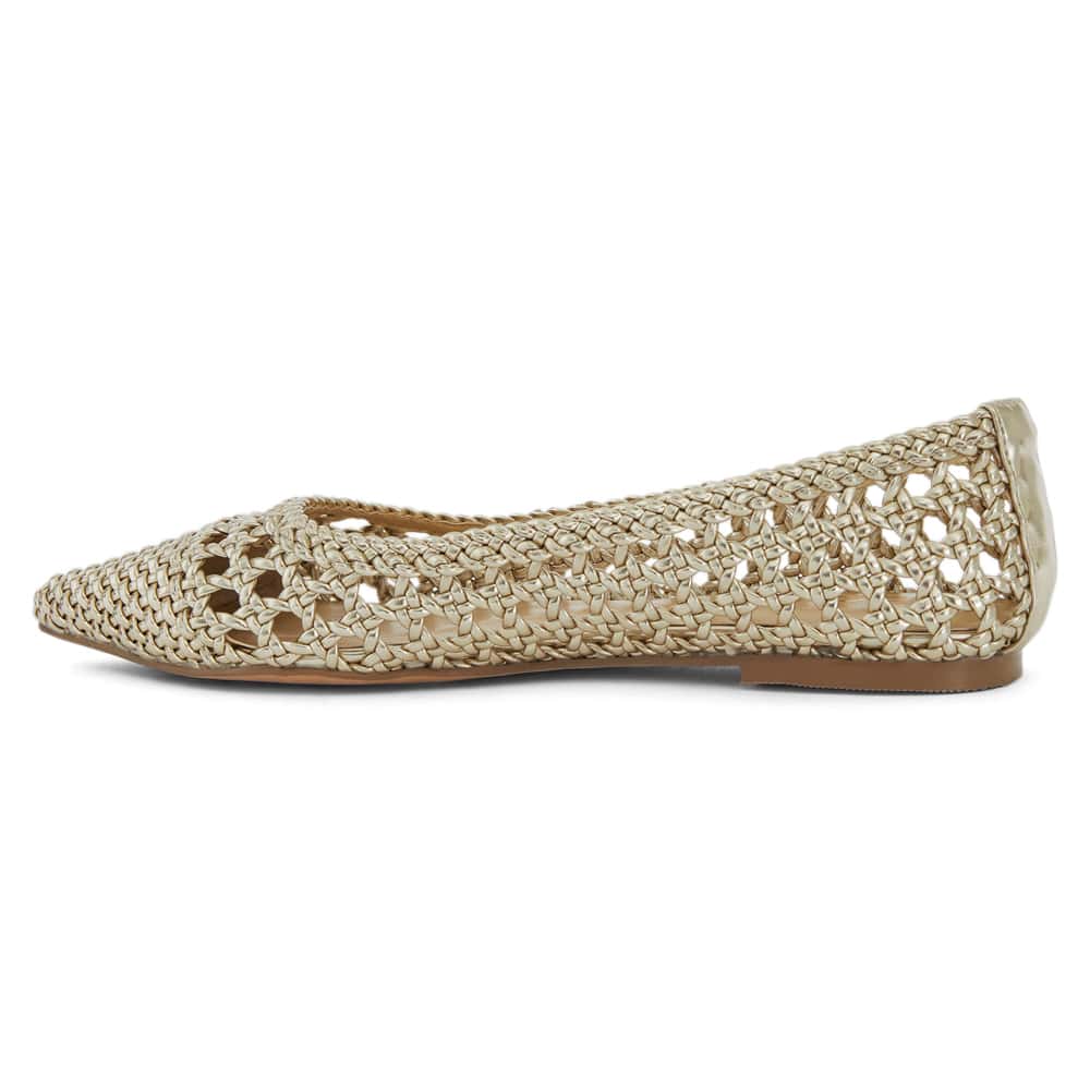 Kindle Ballet Flat in Soft Gold