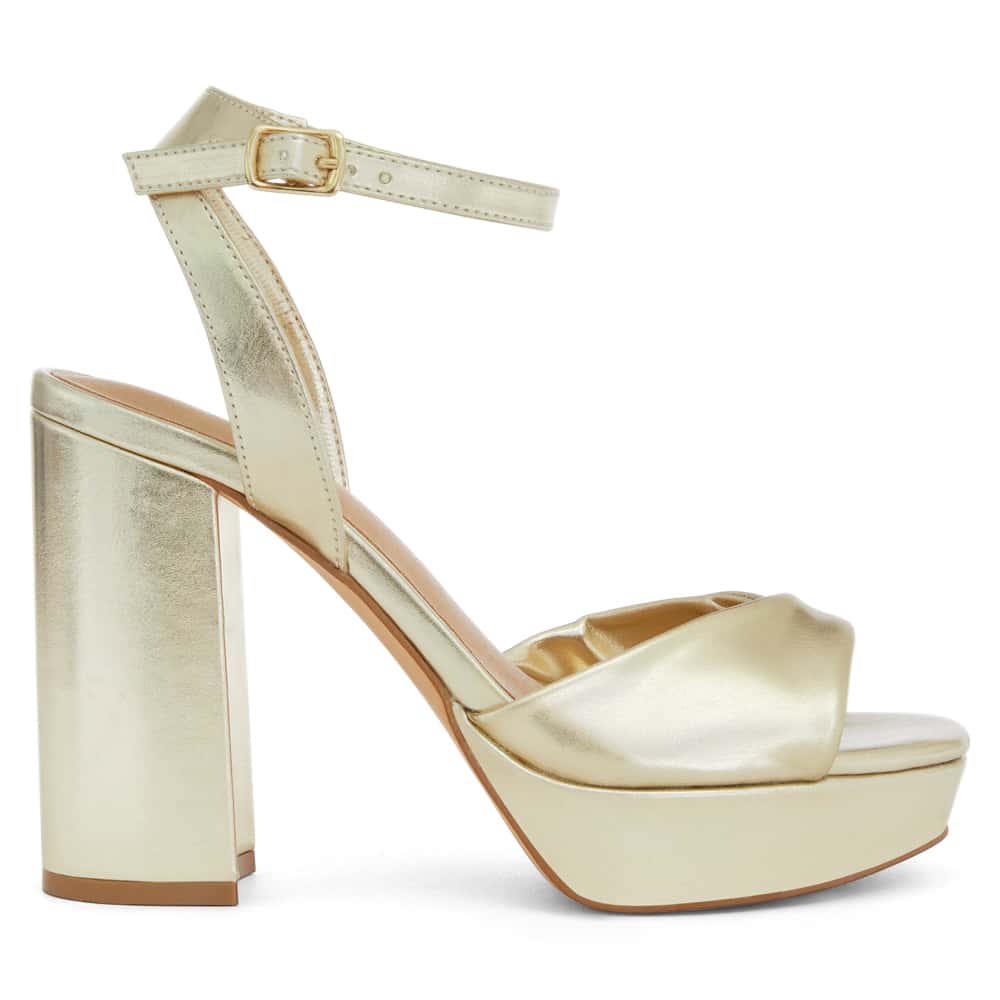 Lapelle Heel in Soft Gold