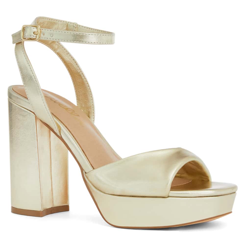 Lapelle Heel in Soft Gold