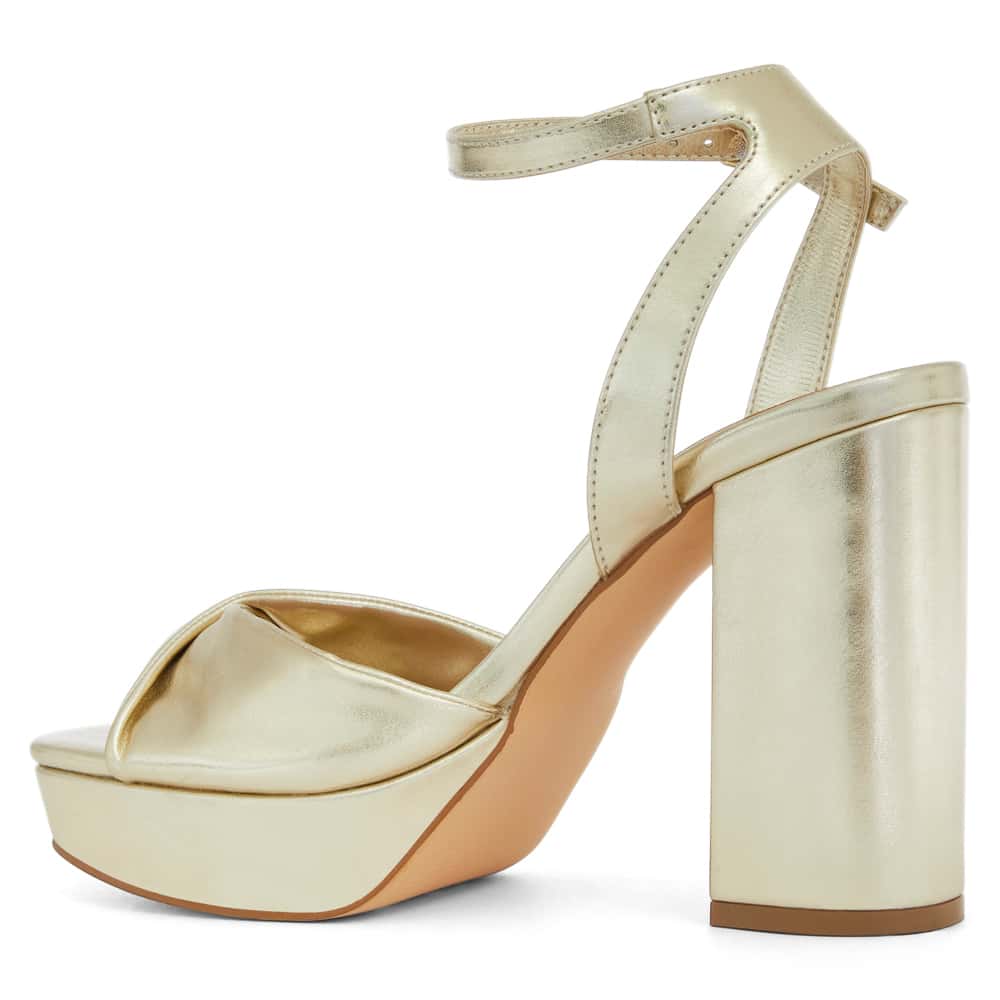 Lapelle Heel in Soft Gold