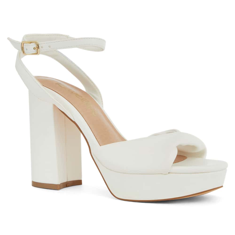 Lapelle Heel in White