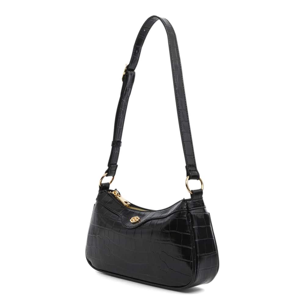 Lara Bag in Black Croc