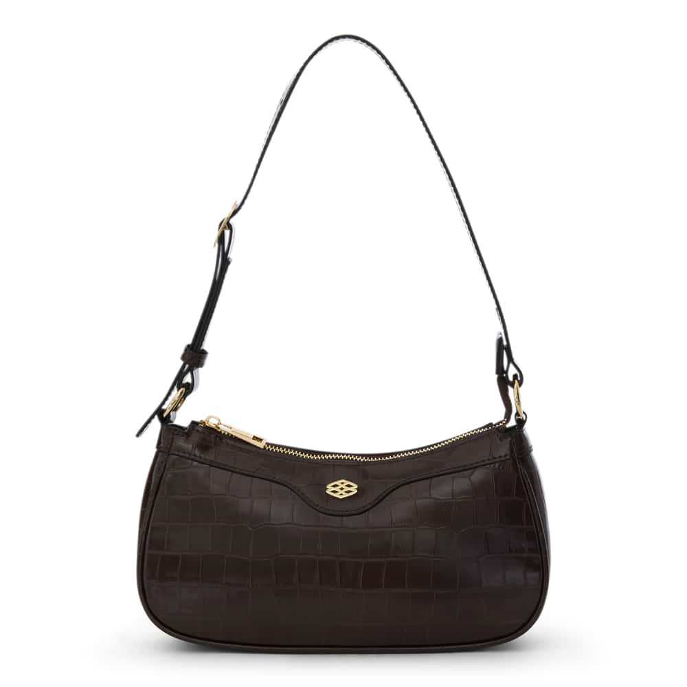 Lara Bag in Chocolate Croc Croc