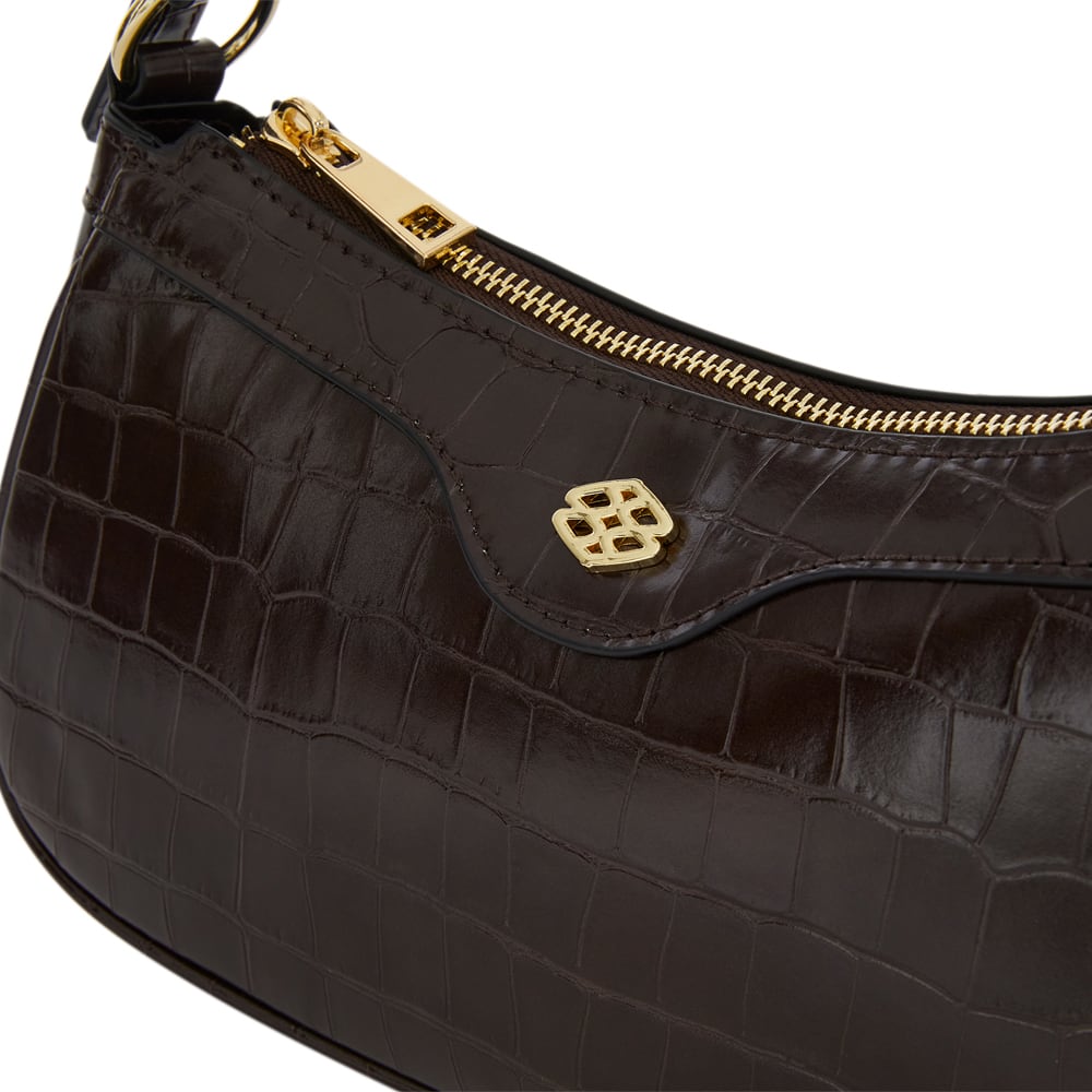 Lara Bag in Chocolate Croc Croc
