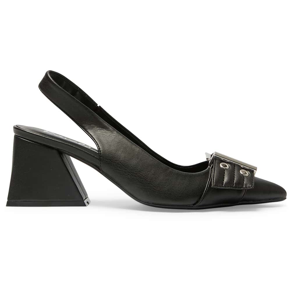 Legacy Heel in Black Smooth