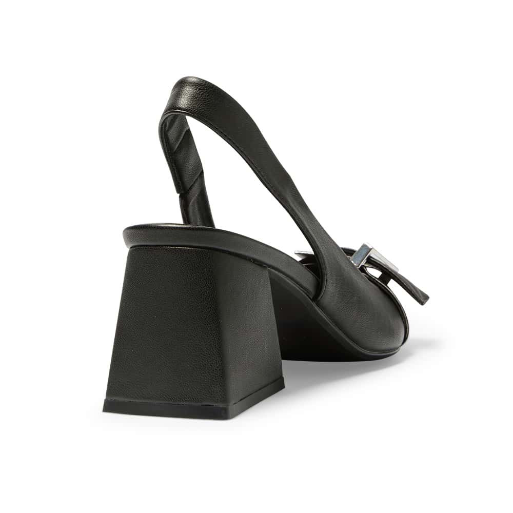 Legacy Heel in Black Smooth