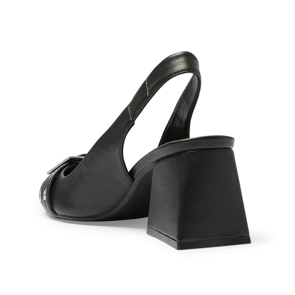 Legacy Heel in Black Smooth