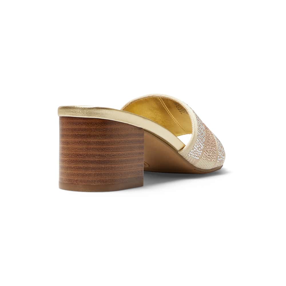 Liberty Heel in Gold Multi