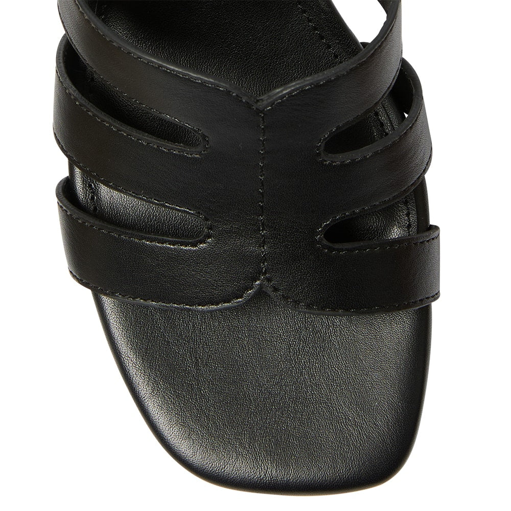 Lily Heel in Black Smooth