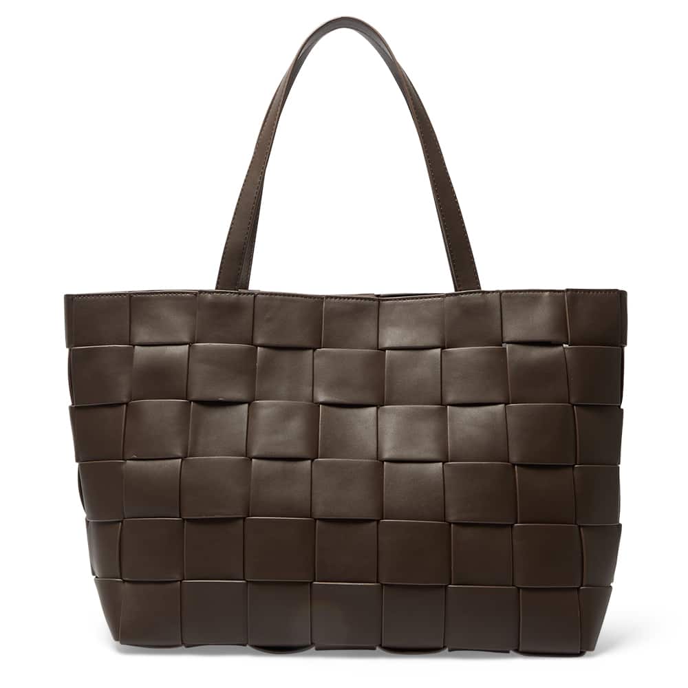 Lisa Tote in Chocolate Weave