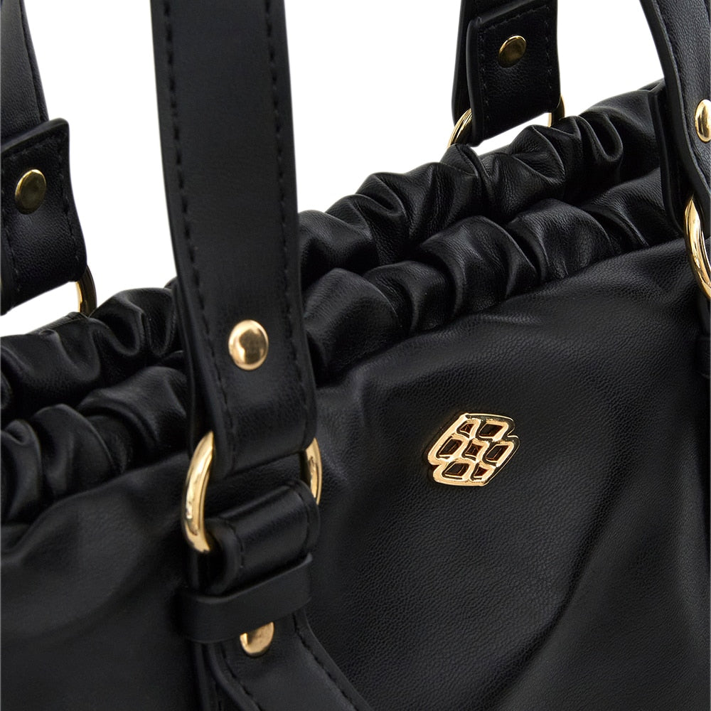 Lola Bag in Black Smooth