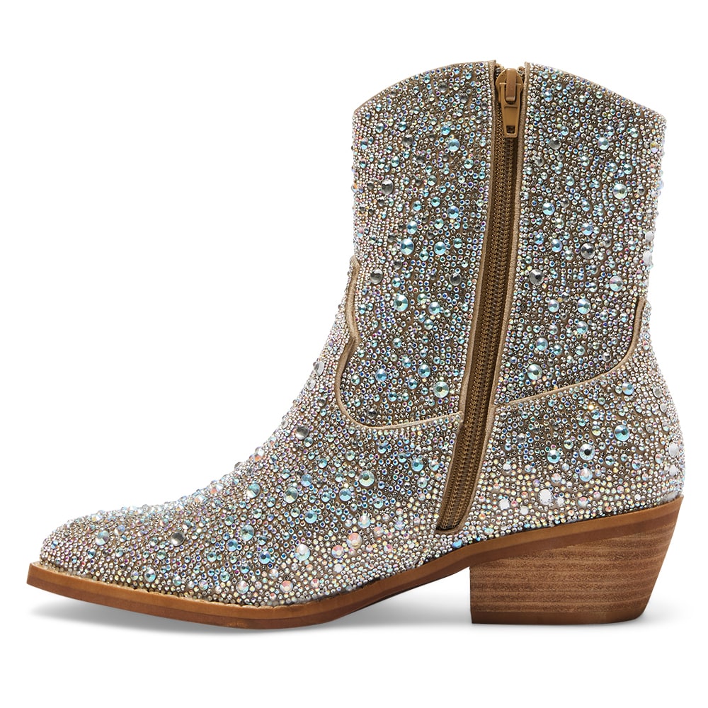 Lonestar Boot in Silver Rhinestone