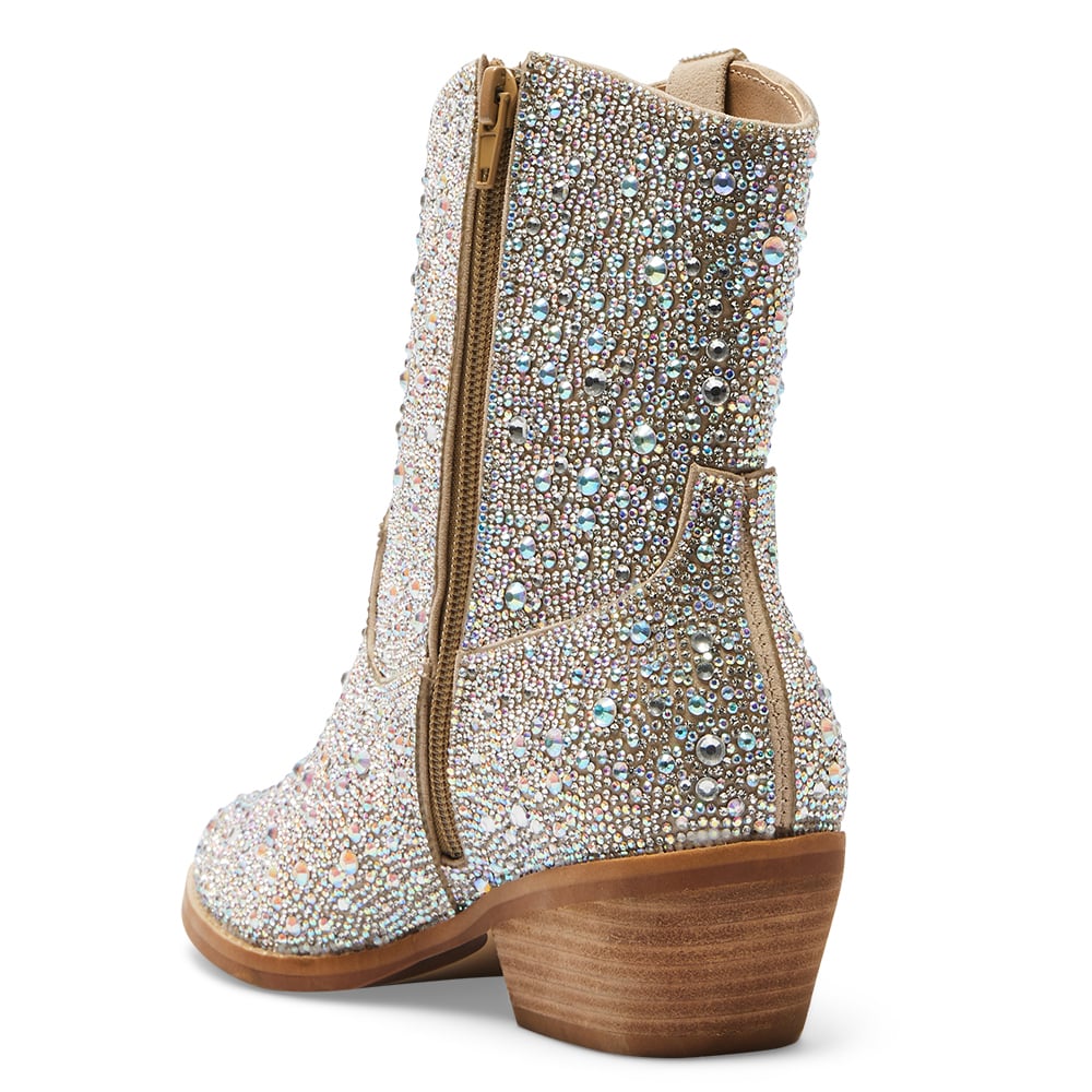 Lonestar Boot in Silver Rhinestone