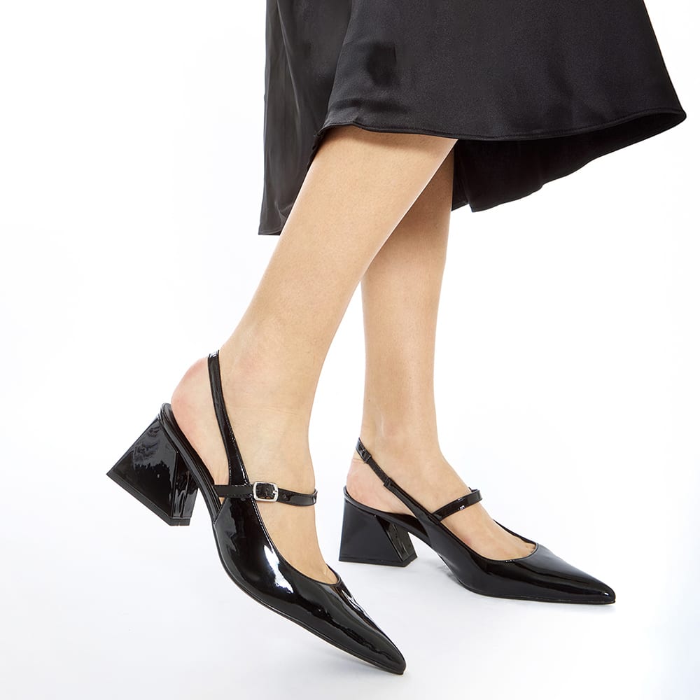Loyal Heel in Black Patent
