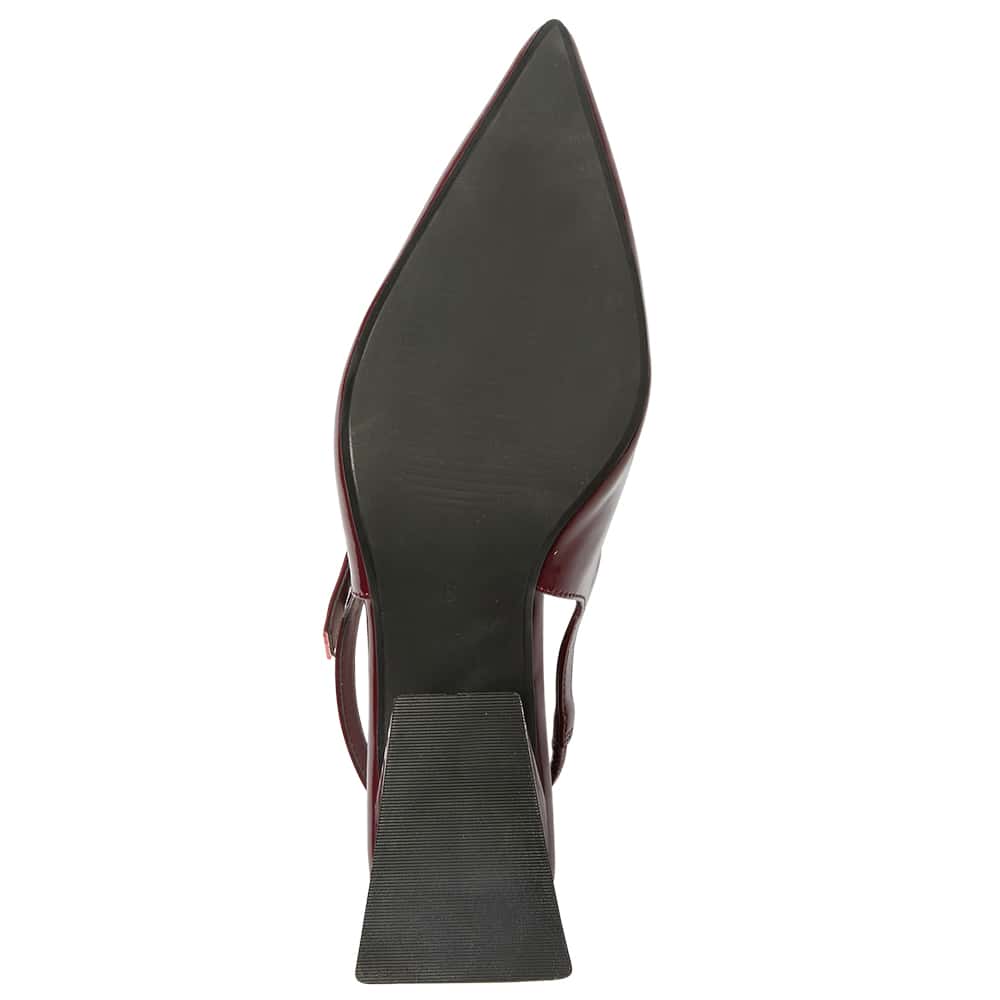 Loyal Heel in Cherry Patent