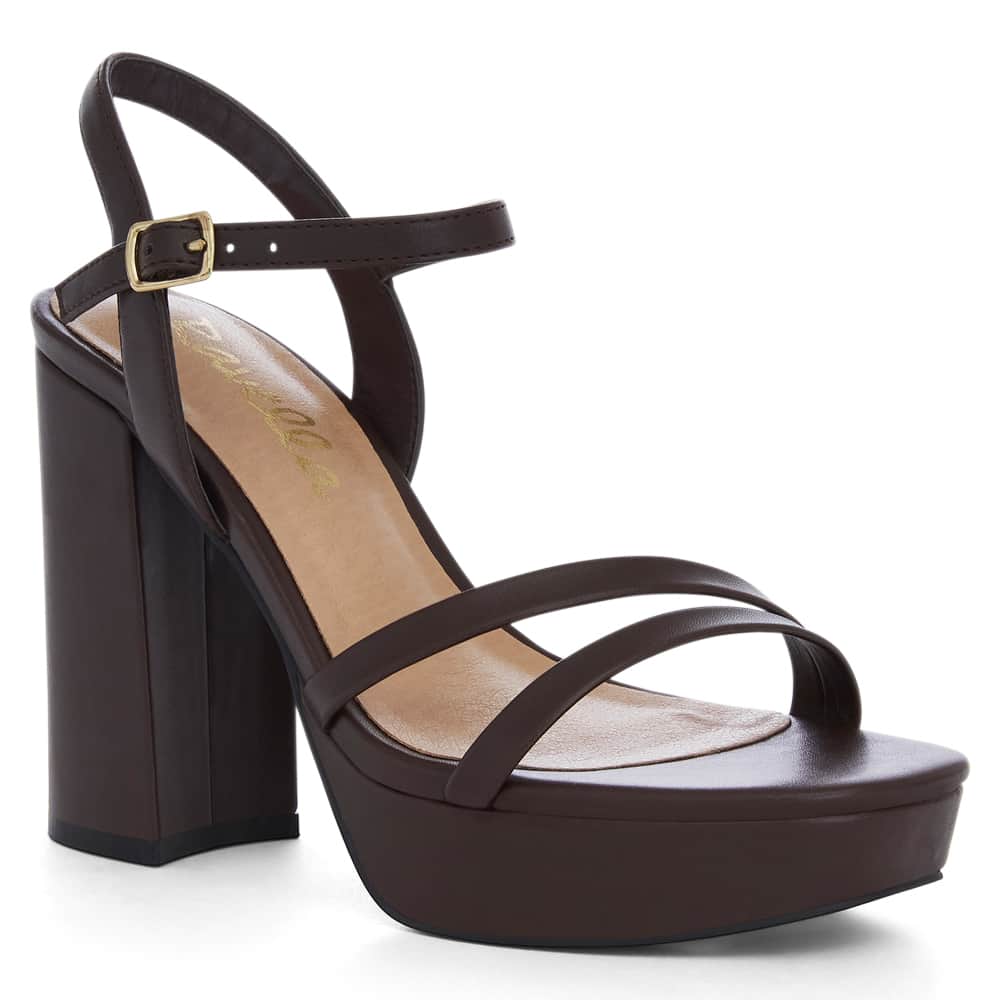 Lulu Heel in Chocolate Smooth