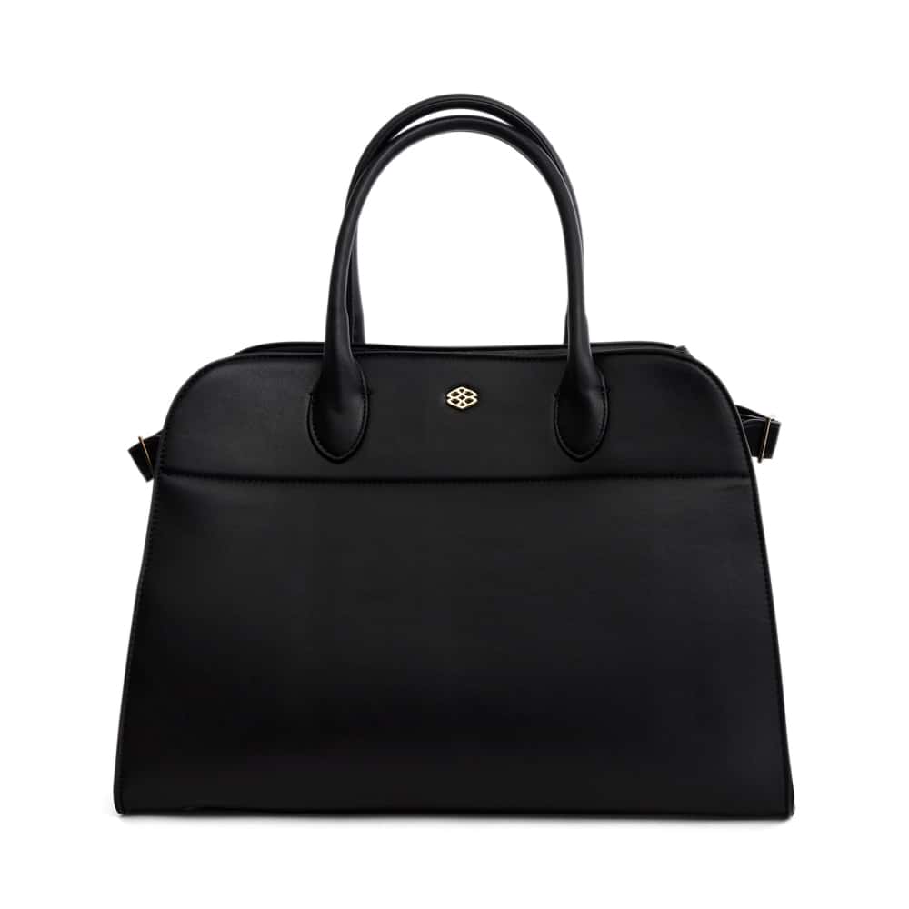 Lydia Handbag in Black Smooth