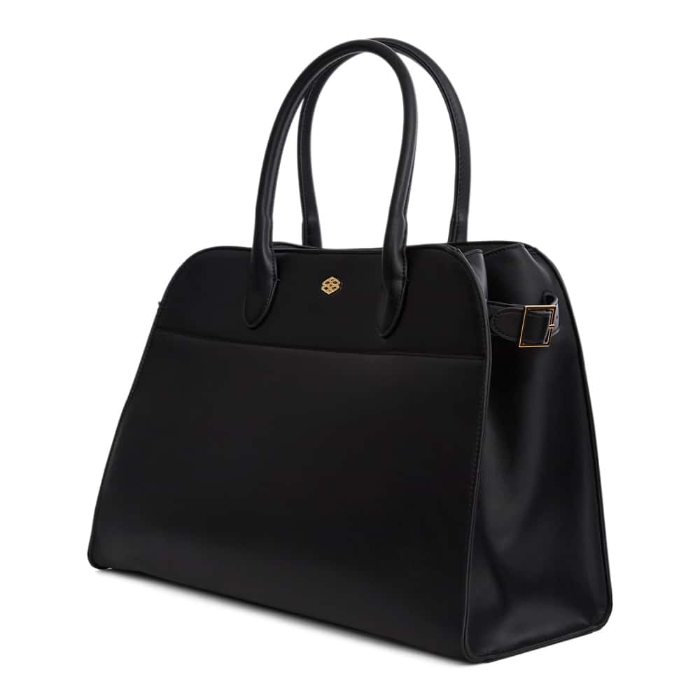Lydia Handbag in Black Smooth
