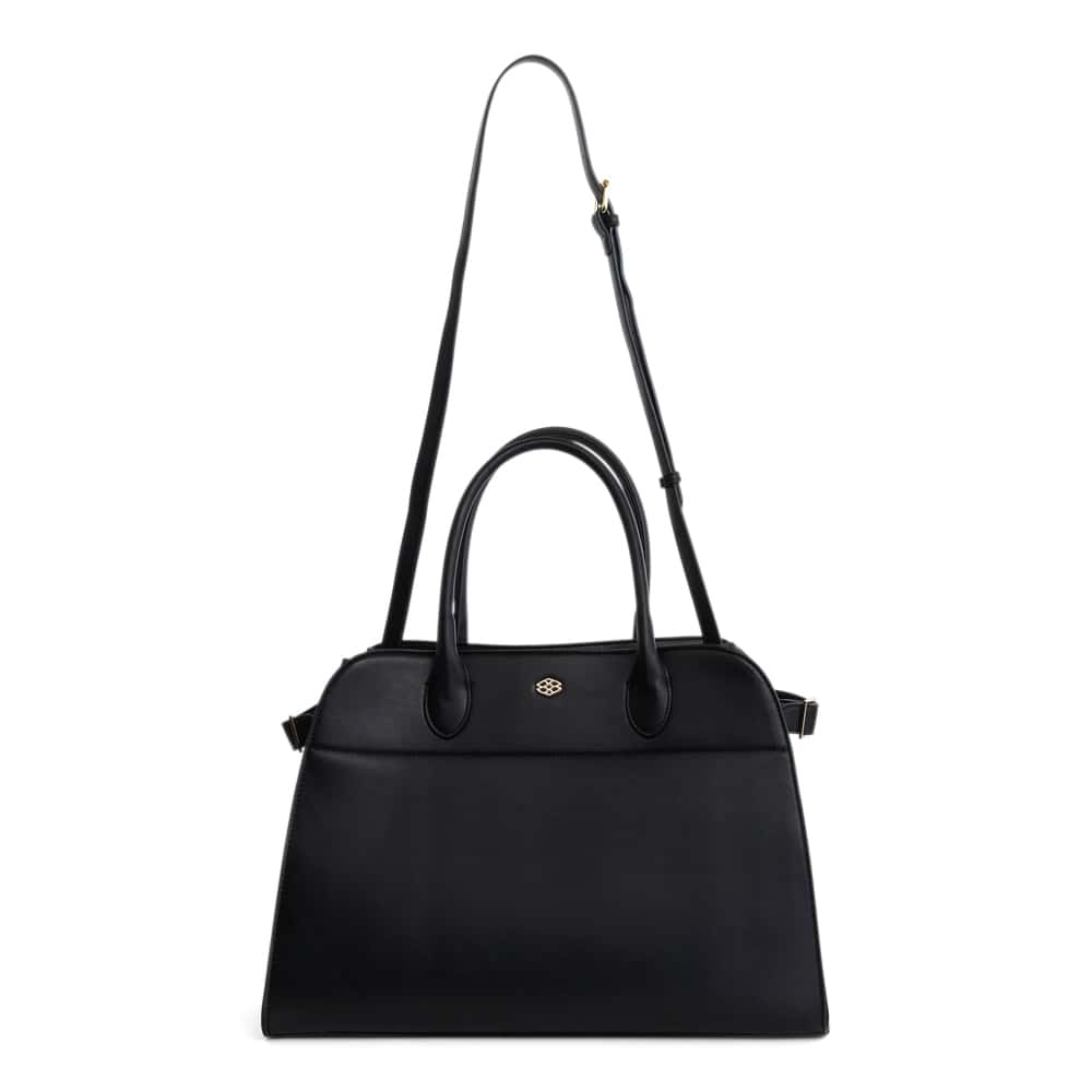 Lydia Handbag in Black Smooth