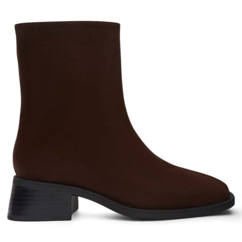 Lyon Boot in Chocolate  Micro