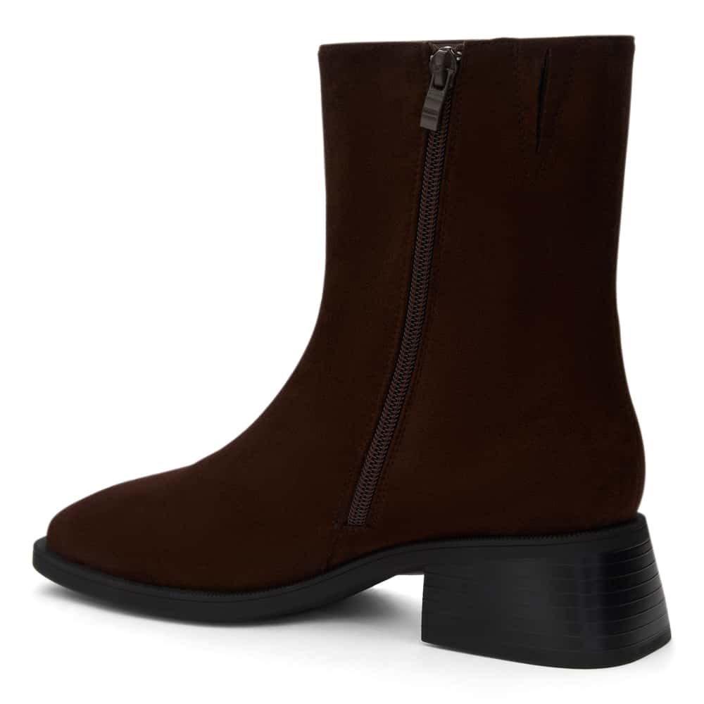 Lyon Boot in Chocolate  Micro