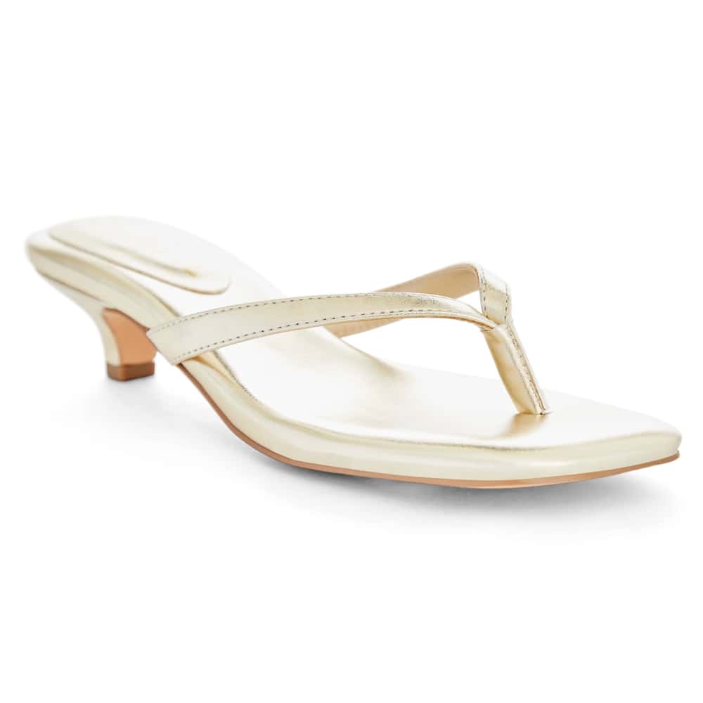Malta Thongs in Soft Gold Smooth