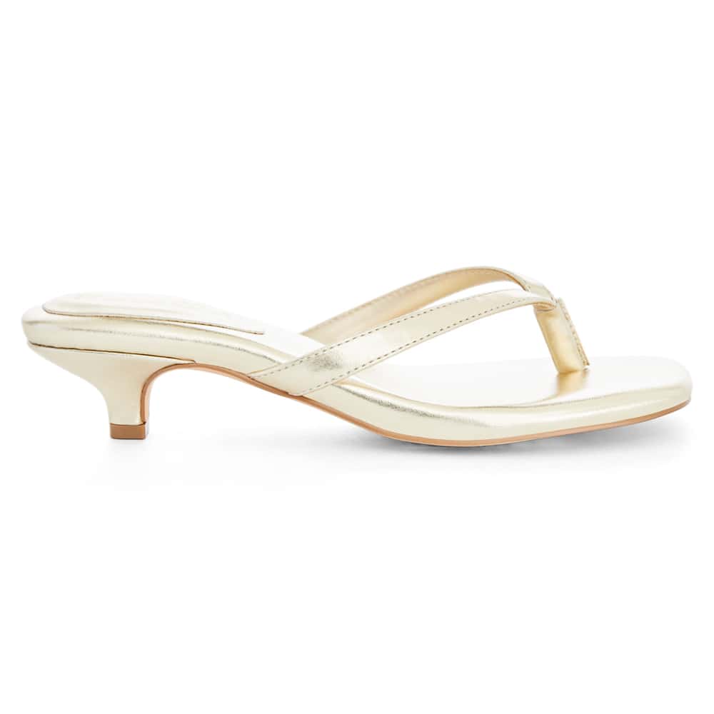 Malta Thongs in Soft Gold Smooth