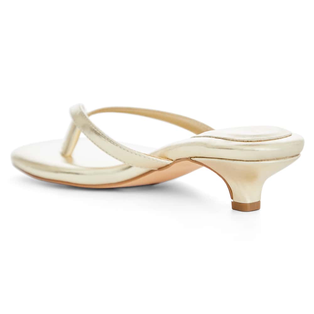 Malta Thongs in Soft Gold Smooth