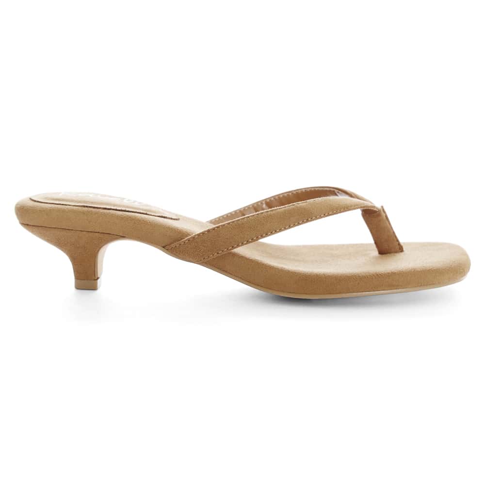 Malta Thongs in Tan Micro
