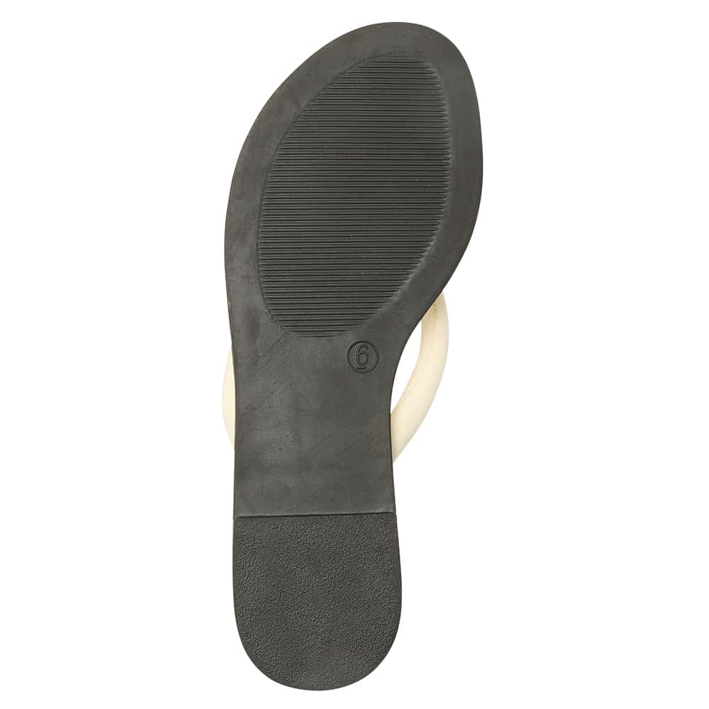 Maui Thongs in Bone Smooth