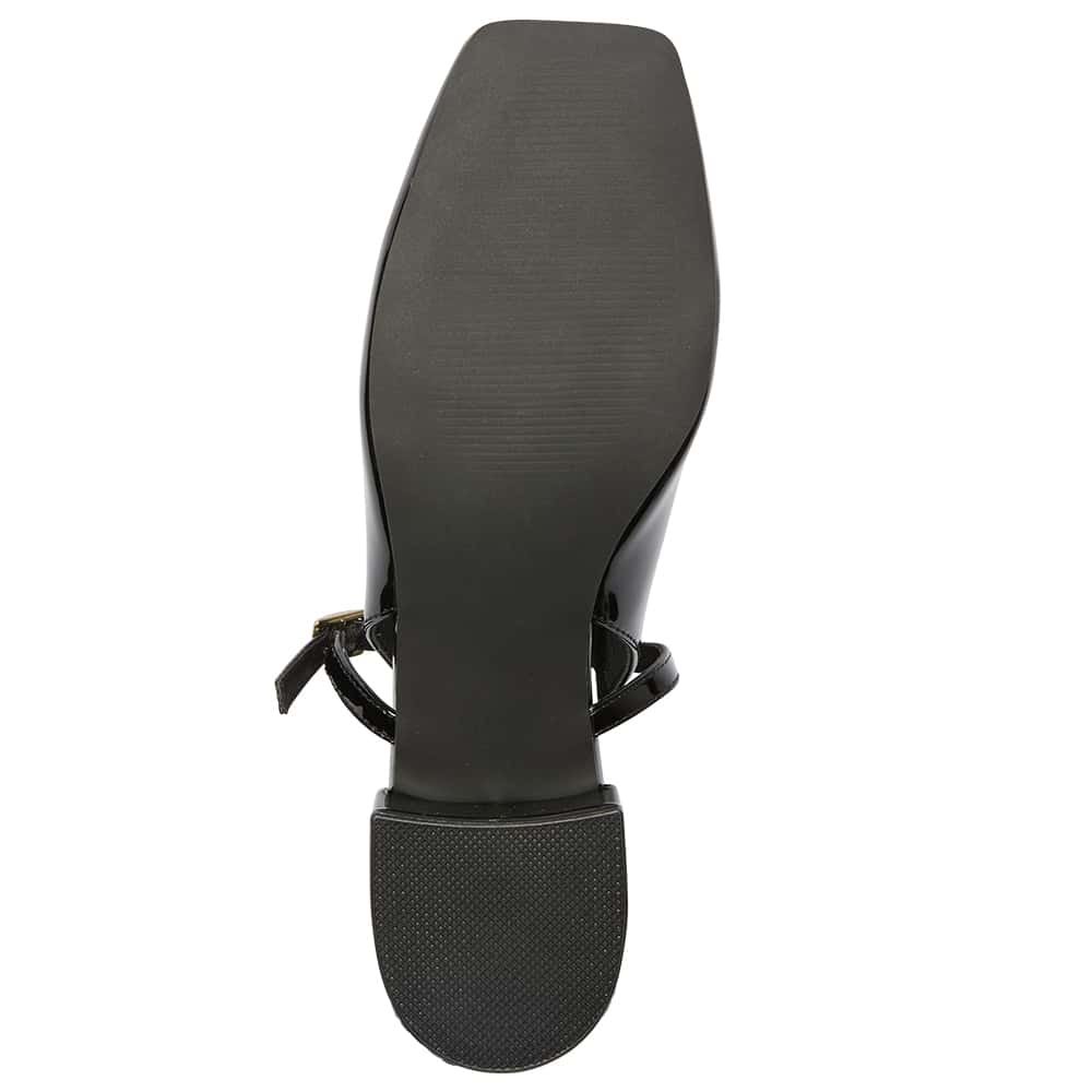 Melody Heel in Black Patent