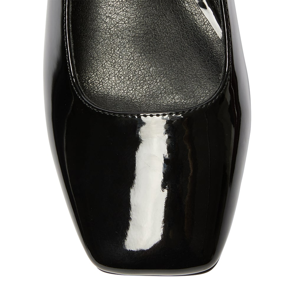 Melody Heel in Black Patent