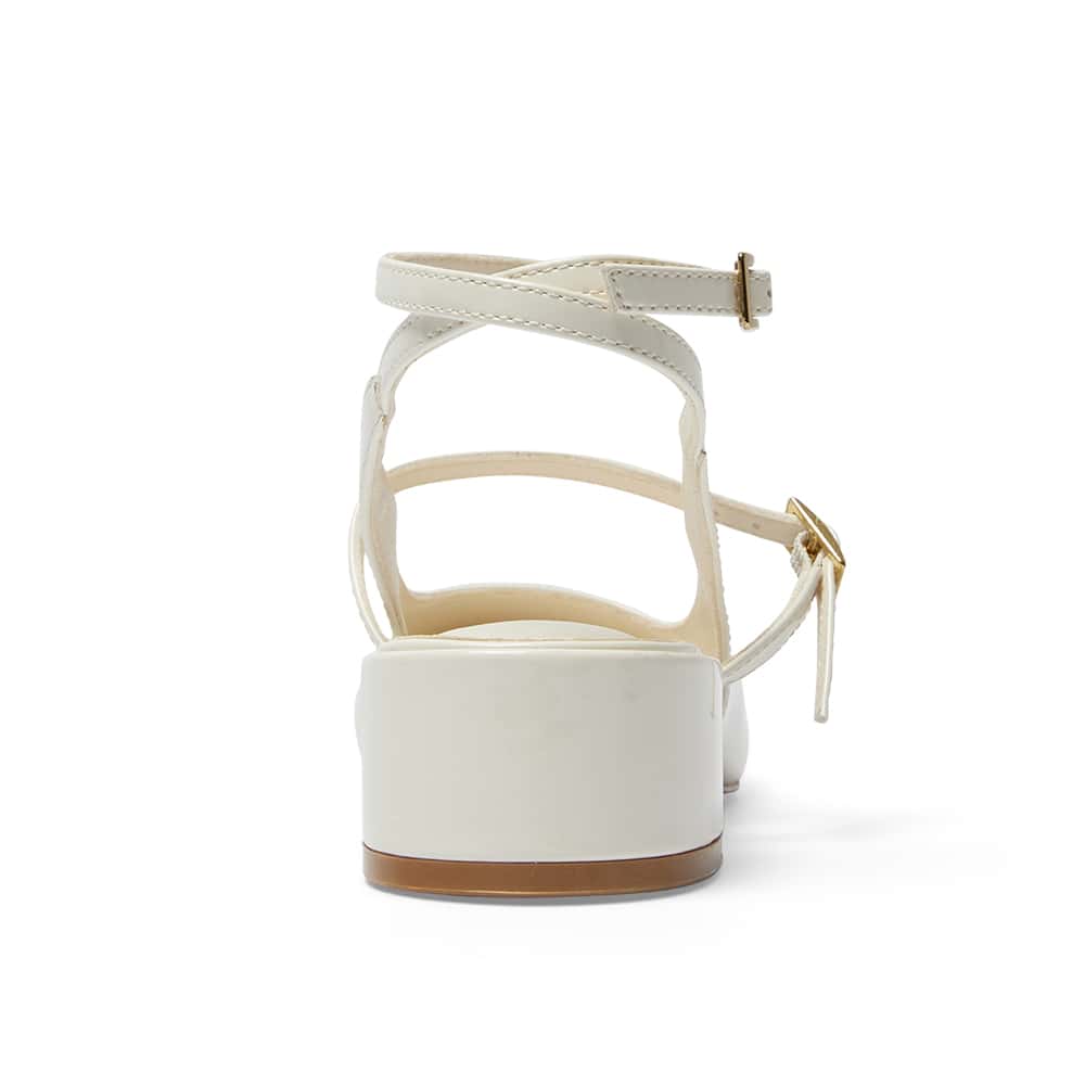Melody Heel in Bone Patent