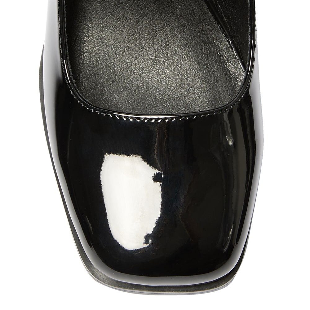 Metro Heel in Black Patent
