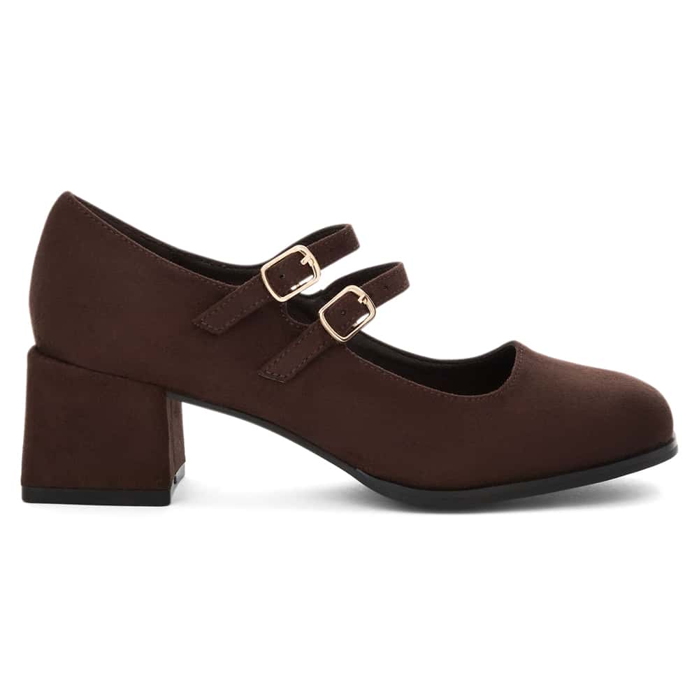 Metro Heel in Chocolate  Micro