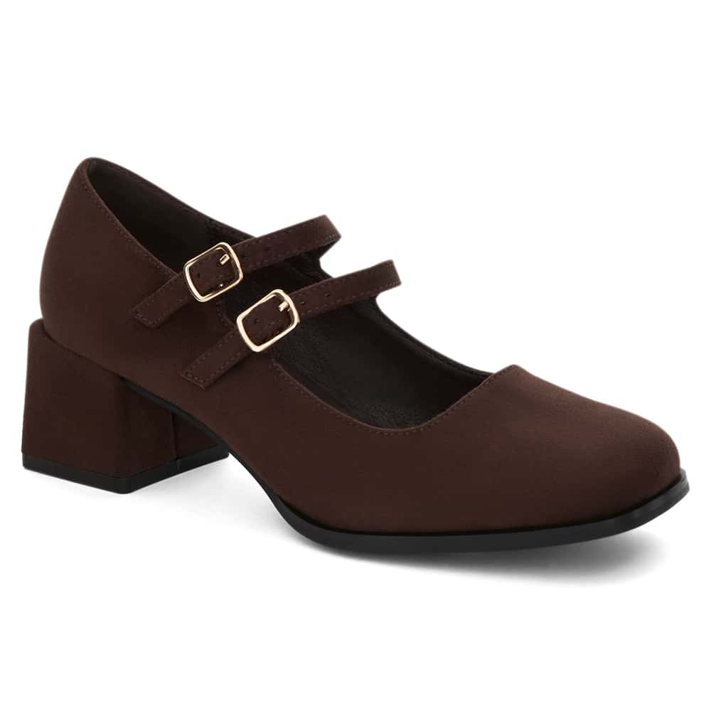 Metro Heel in Chocolate  Micro