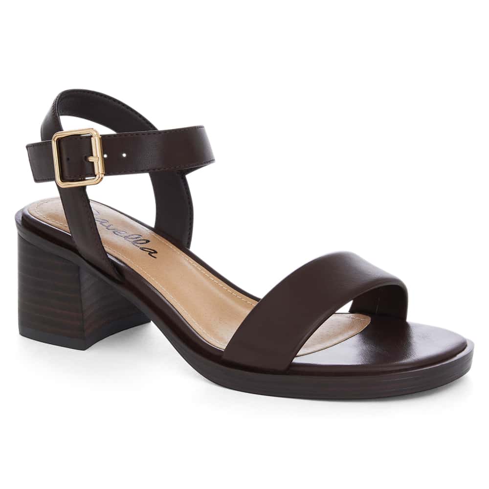 Mia Heel in Chocolate Smooth