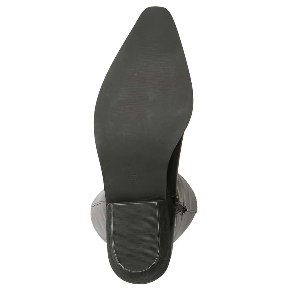 Montana Boot in Black Smooth