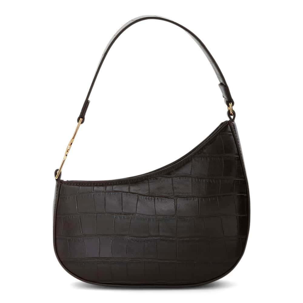Nadia Bag in Chocolate Croc Croc