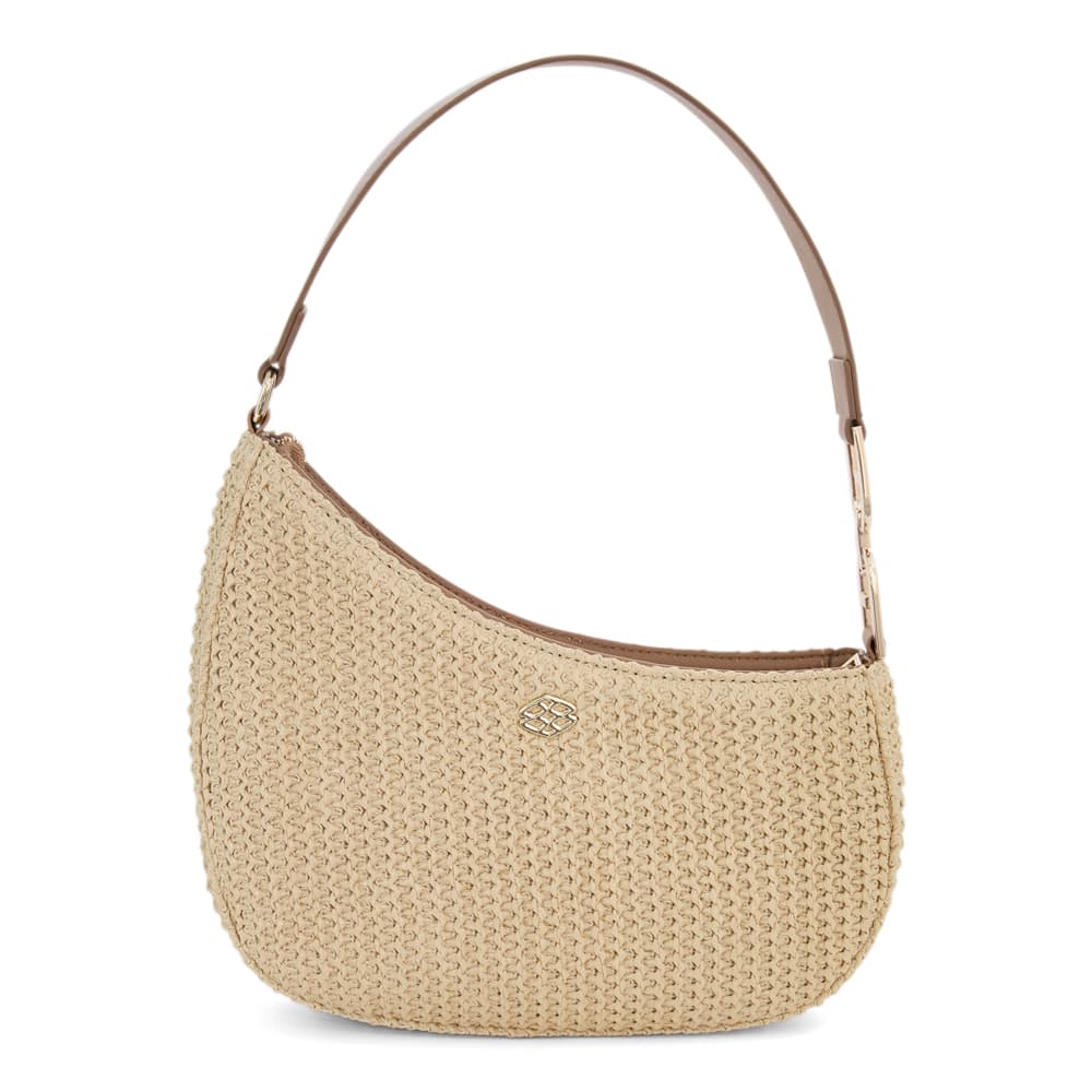 Nadia Bag in Natural Raffia/tan Raffia