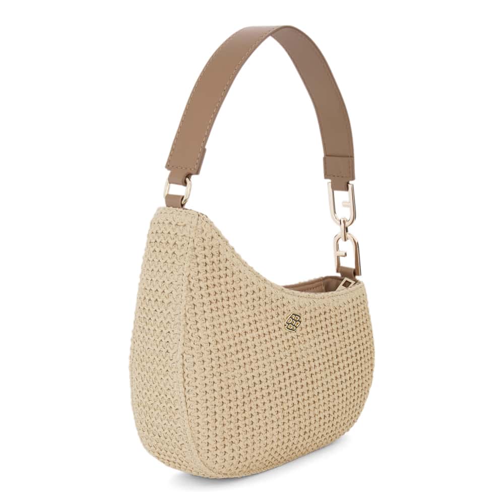 Nadia Bag in Natural Raffia/tan Raffia